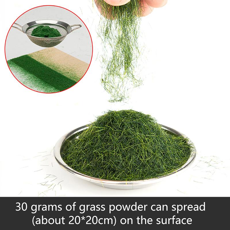 3/5 мм травяной флок порошок для искусственной местности игры ландшафтные аксессуары искусственная трава песок стол модель железная дорога макет