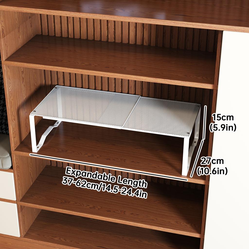 1Pc Shoe Organizer for Shoe Cabinets, Expandable Storage Compartment, Expandable Shoe Rack, Adjustable Closet Storage Organizer
