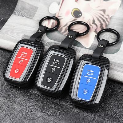 Для Kia Sportage Carens Seltos Stonic Niro Pro Ceed Rondo Picanto Morning ABS карбоновый чехол для ключей, автомобильный чехол, брелок, защита