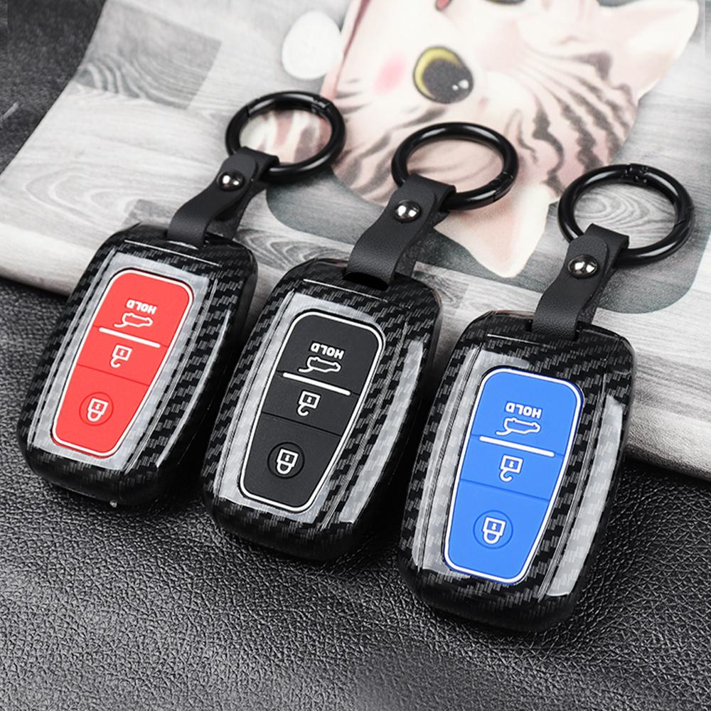 Для Kia Sportage Carens Seltos Stonic Niro Pro Ceed Rondo Picanto Morning ABS карбоновый чехол для ключей, автомобильный чехол, брелок, защита