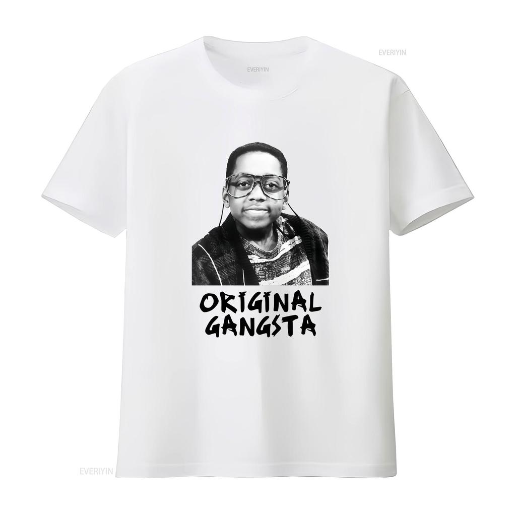 Original Gangsta Funny Steve Urkel Family Matters T Shirt vintage Washed Versatile Top For Everyday Wear Slightly homme