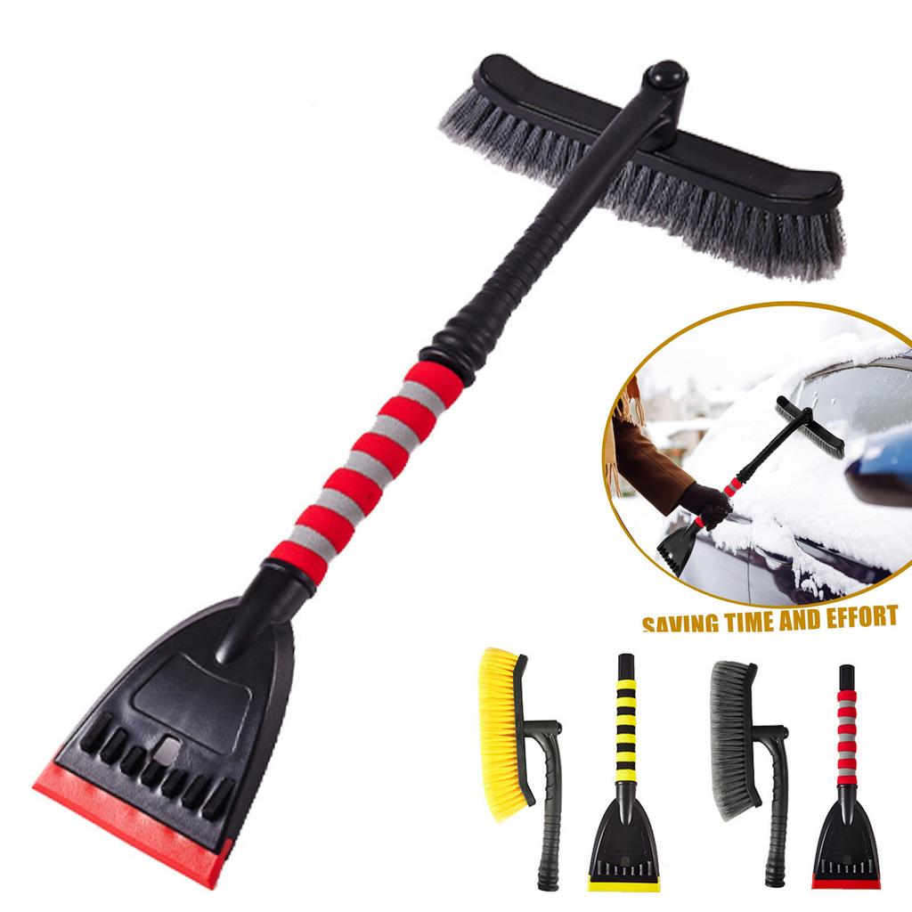Portable Snow Scraper Ergonomic Grip Efficient Ice And Frost Removal Tool For Trucks Suvs Snow Brush For Windshield And Window Cleaning