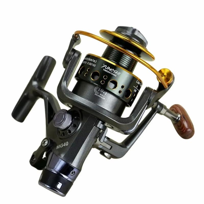 New 3000-6000 Metal Spinning Fishing Reel 10+1BB Seawater Fishing Reel Front Rear Brake Speed Ratio 5.0:1 /5.2:1 Double Unloading Reel Fishing Gear