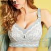 Non-padded Wireless Womens Full Coverage Lace Minimizer Bra Plus Size Adjustable Underwear 75 80 85 90 95 100 105 B C D E F