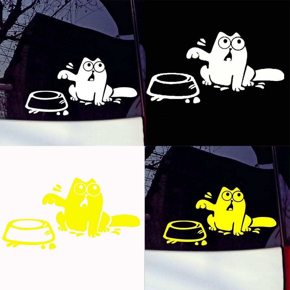 Стильные милые наклейки с изображением кота Саймона, кузова автомобиля, окна, светоотражающие наклейки, украшения, авто наклейки