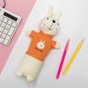 Simple Plush Rabbit Pencil Bag Cartoon Stationery Storage Box Fashion Student Pencil Case  School