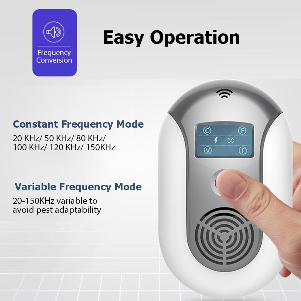 Plug-in Ultrasonic Pest Repellent Portable Electric Mosquito Rat Repeller with Constant or Variable