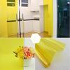 Yellow Colored Window Glass Film Decorative Static Cling Blocking UV Reflective for Residential Shopping Mall Glass DIY Decor