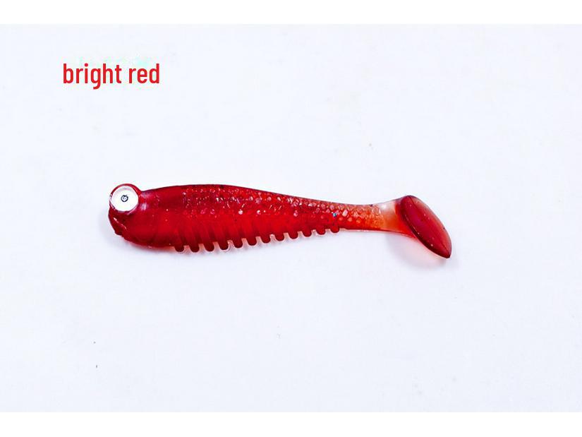 Мини T-Tail светящаяся бионическая мягкая приманка для рыболовных снастей, приманка-имитатор мелкой рыбы