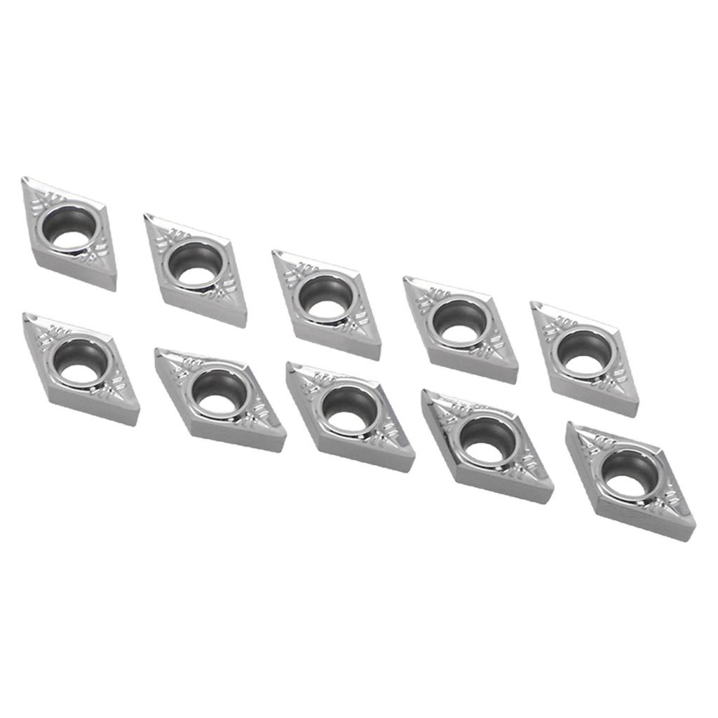 New Carbide Lathe Insert DCGT11T304 Turning Tool 10pcs Aluminum Inserts Professional For Aluminum For Turning Cutting