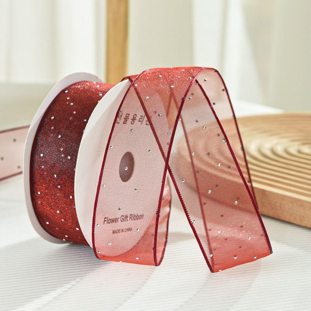 Упаковка подарка органза марля бант DIY упаковочная лента новая подарочная коробка обертка подарок