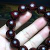 High-Density Indian Red Sandalwood Bracelet - Unisex Buddhist Beads for Cultural Play