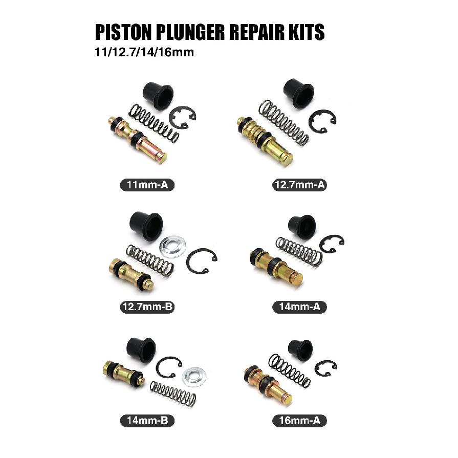 Alconstar-11mm 12.7mm 14mm 16mm Motorcycle Clutch Brake Pump Piston Plunger Repair Master Cylinder Piston Rigs Repair Accessorie