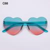 Trendy Colorful Candy Color Heart-shaped Sunglasses Shades Party Sun Glasses Heart Glasses