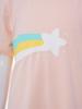 Kids Boys Girls Special Needs Adaptive Clothing Short Sleeve Rainbow Print Chest Port Access Chemo T-shirt with Zippers