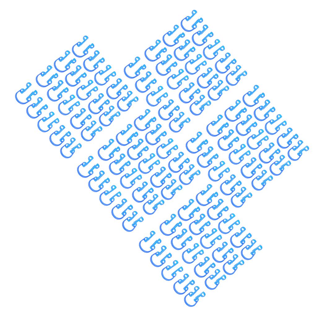 100PCS Cotton Roll Holder Clip Dental Clinic Orthodontic Mouth Supplies Plastic Blue Compact