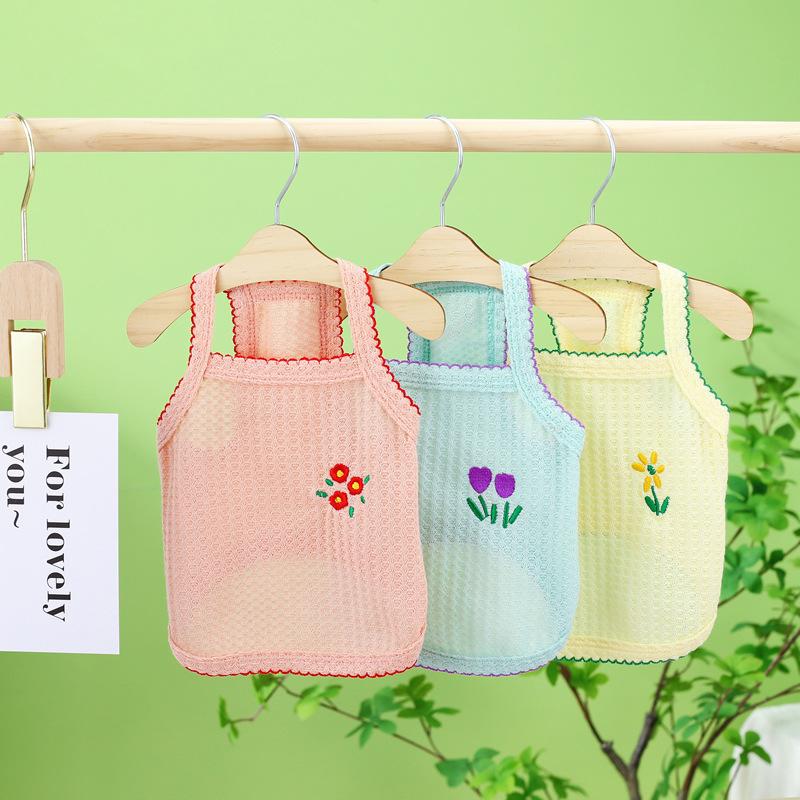 1PC Summer Thin Strap Bichon Bear Teddy Yorkshire Cat Small Dog Pet Dog Clothing Pet Supplies Soft And Breathable