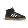 Adidas Originals Drop Step Synthetic Leather Comfortable Fashion Shock Absorbing Durable High Top Kids Skate Shoes Kids Skate Shoes Black IG1479