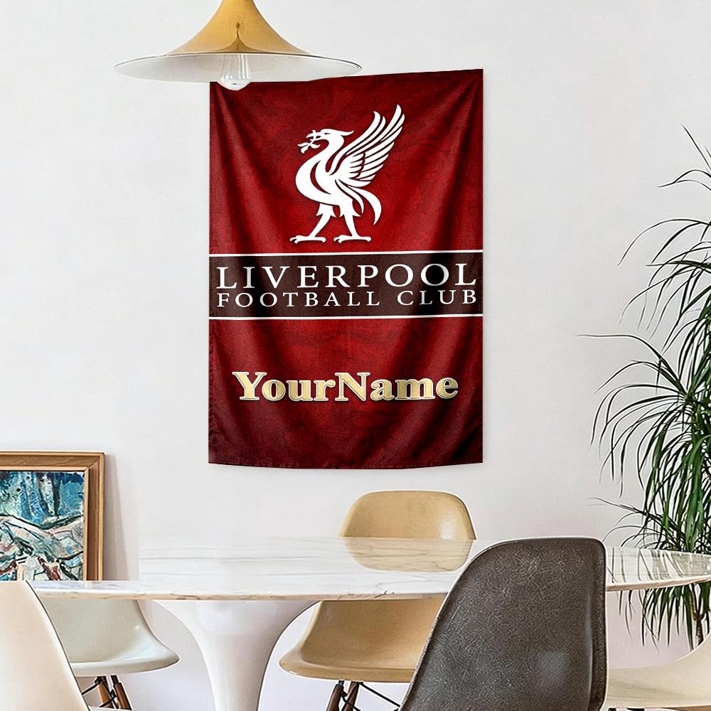 Liverpool Custom Your Name Wall Decor Tapestry Art For Pet Memorial Birthdaywedding Party Backdrop Family Gift