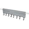 1pc RV Storage Rack Hook Rail With Keder Piping Camping Coat Hook Rack For Caravan Motorhome Piping Rail Strip Tent Roof Poles