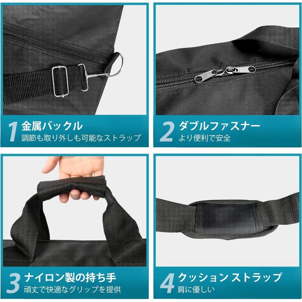 Сумка для микрофонной стойки OUKMIC, длина 122 см, подходит для музыки, регулируемый плечевой ремень, прочный штатив с двойной молнией, подставка и т. д.. ремень, ручка,