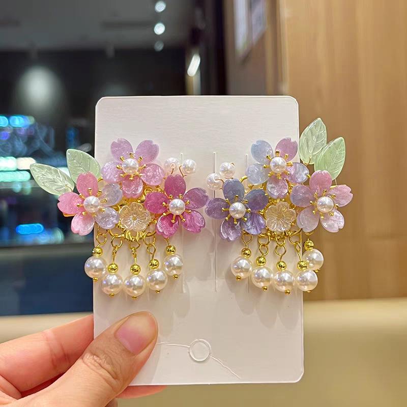 Китайские заколки для волос в стиле принцессы с кисточками - Аксессуары для волос Ханфу в древнем стиле для женщин и девочек