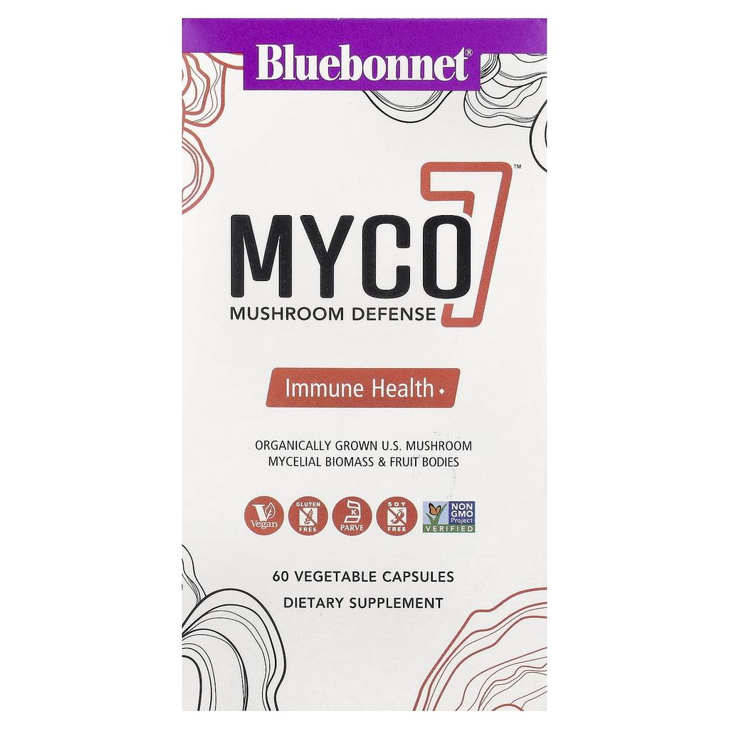 Bluebonnet Nutrition Myco7™, Mushroom Defense, 60 Veggie Capsules