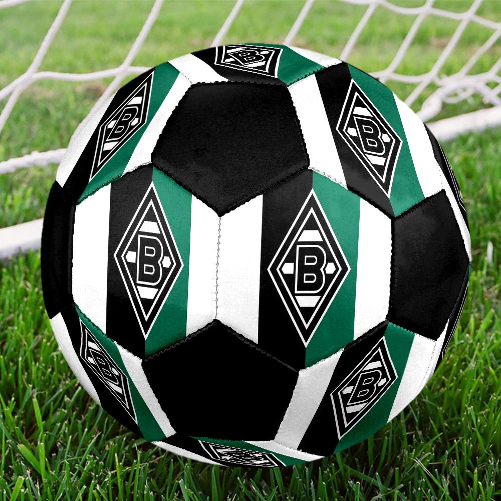 Футбольный мяч для зала Borussia Разноцветный Машинная строчка ПВХ Размер 5 Готов к командным тренировкам и соревнованиям Прочный Высокий отскок Крутой спортивный подарок
