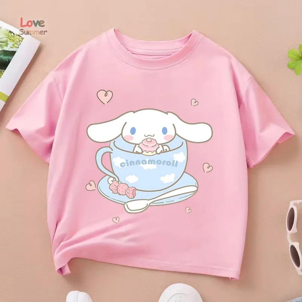 Children's T-shirt 2026 Summer Trendy Cool Jade Guigou Printed Casual Parent-child Outfit for Boys and Girls