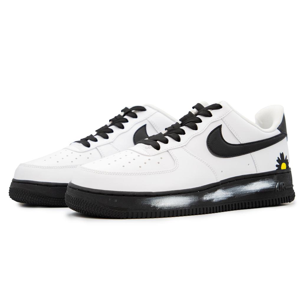 Nike Air Force 1 G Дракон Маленькая Ромашка Покрытие Нескользящие Легкие Низкие Скейтбордические Кроссовки Мужские Черный Белый CK7663-101(Команда241-G-Dragon)