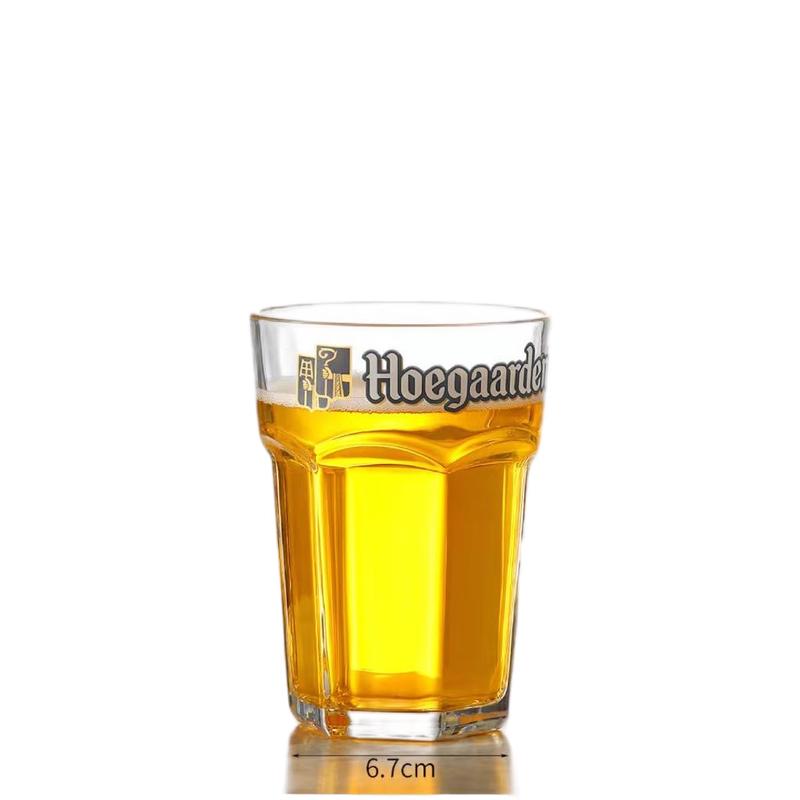 Shangqi Hexagonal 500ml Decal Beer Glasses - Set of 2