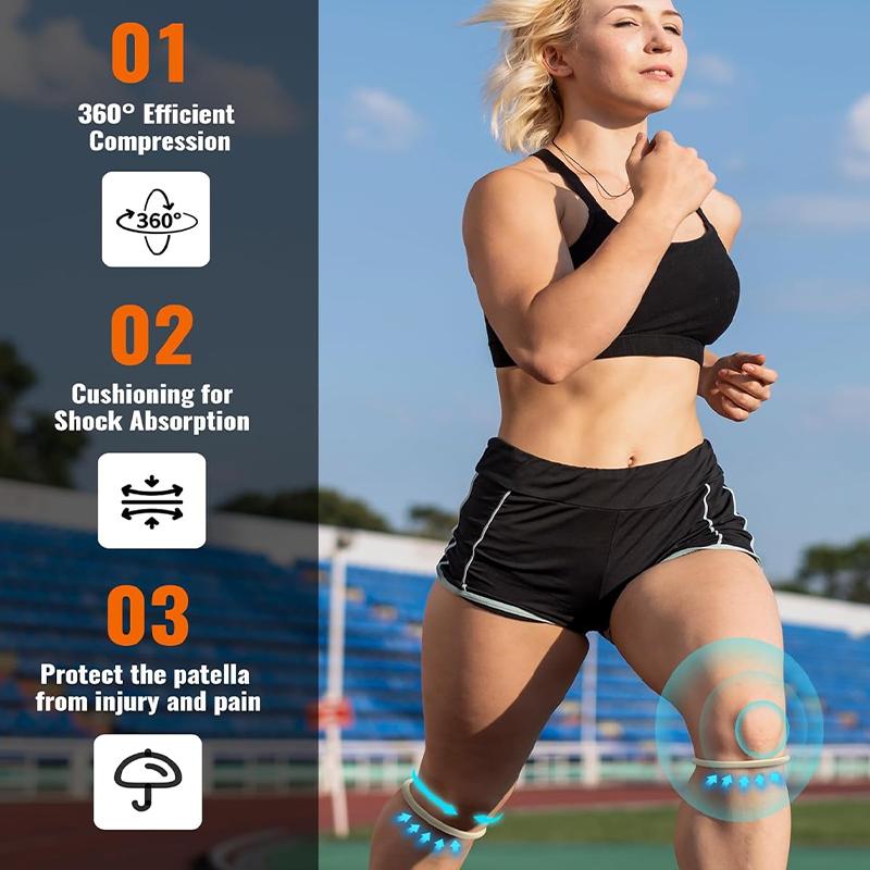 2-40 ШТ. Наколенник для снятия боли Силиконовая стабилизирующая повязка на коленную чашечку Наколенник для тенниса, бега, прыжков