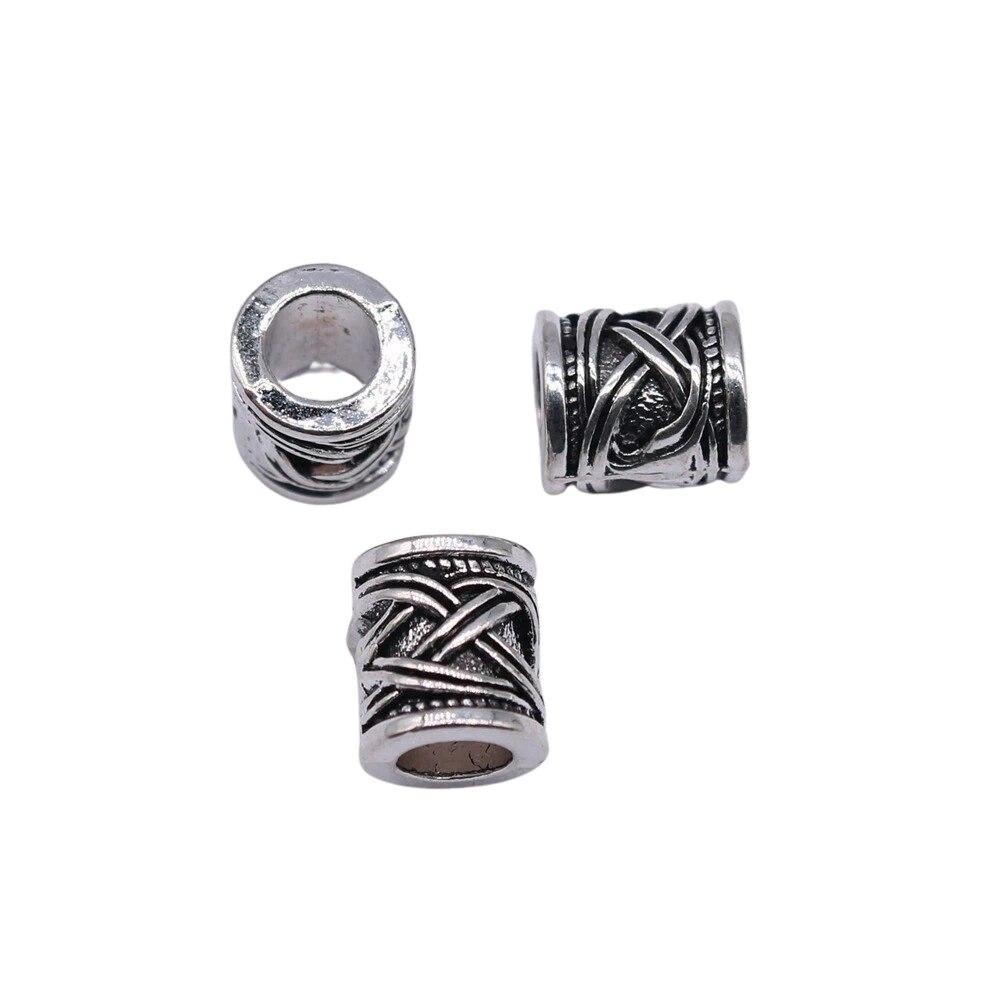 Бусины с большими отверстиями, свободные бусины-разделители, мужские аксессуары, украшения ручной работы для мужчин