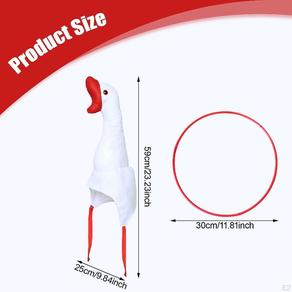 Goose Headwear Costume Accessories Stuffed Novelty Hat for Outdoor Easter Favor Cosplay