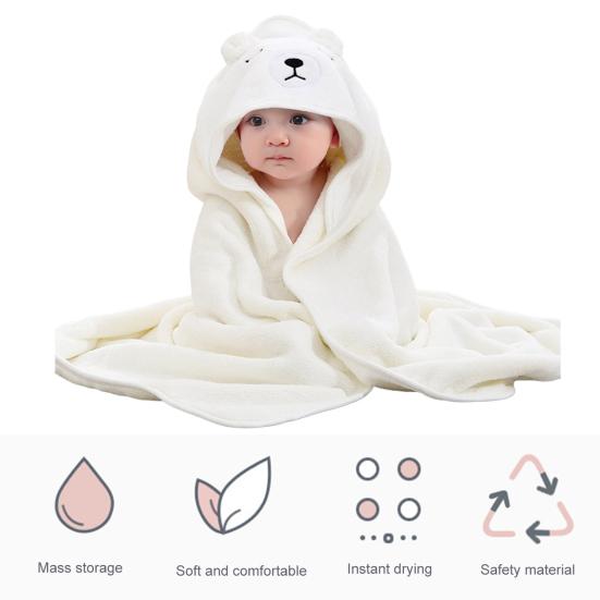 Банное полотенце, супер мягкое, с мультяшным дизайном, впитывающее, удобное на ощупь, детское банное полотенце с капюшоном, банный халат, пеленание