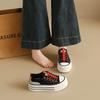 Women Canvas Casual Board Shoes Fashion Low Top Sport Sneakers Size 35-40 Comfortable Walking Travel Everyday Footwear