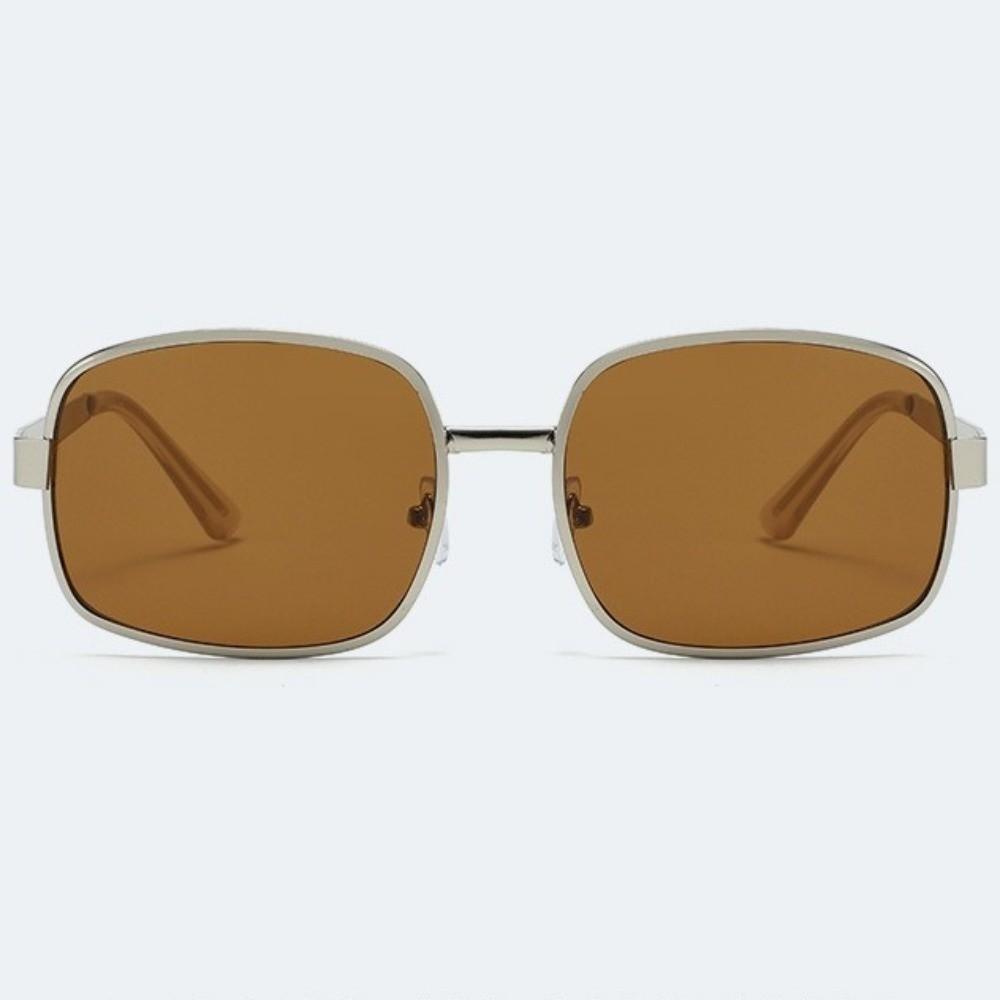 Large-Framed Sun Protection Glasses UV400 Protection Square Frame Sunglasses  Unisex Wear