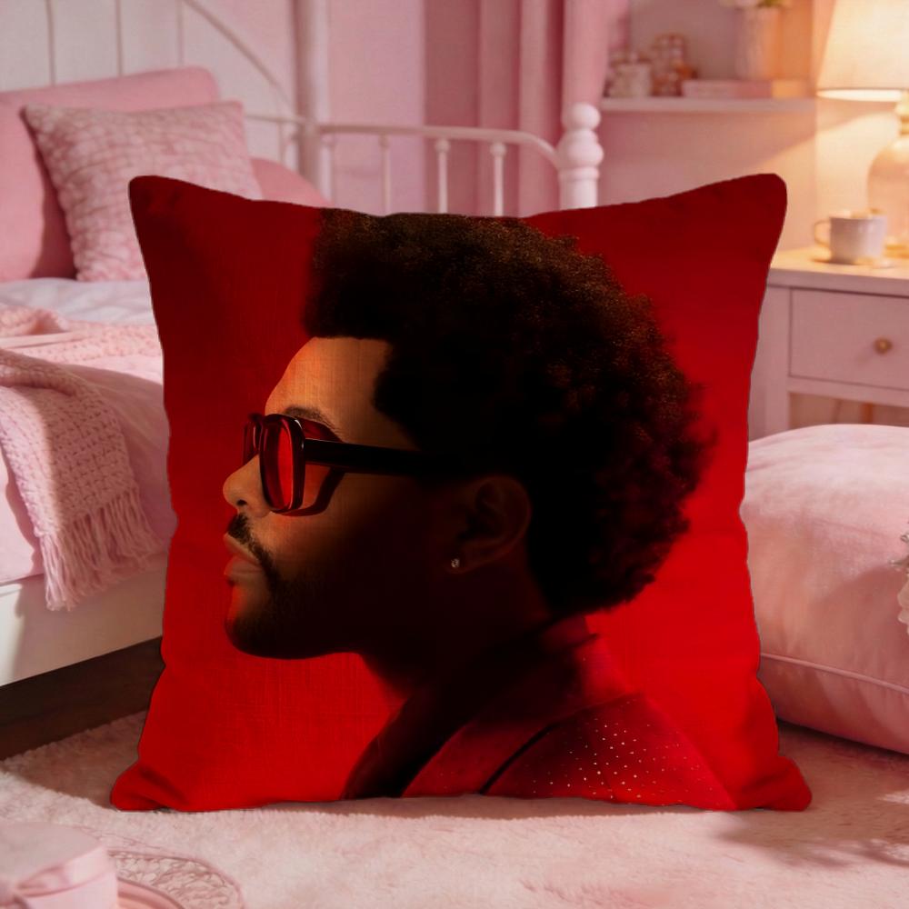 tThe Weeknd singer Cushion Cover Premium Comfort Reversible Pillow Cove Two in One Design for Any Room Car Interior