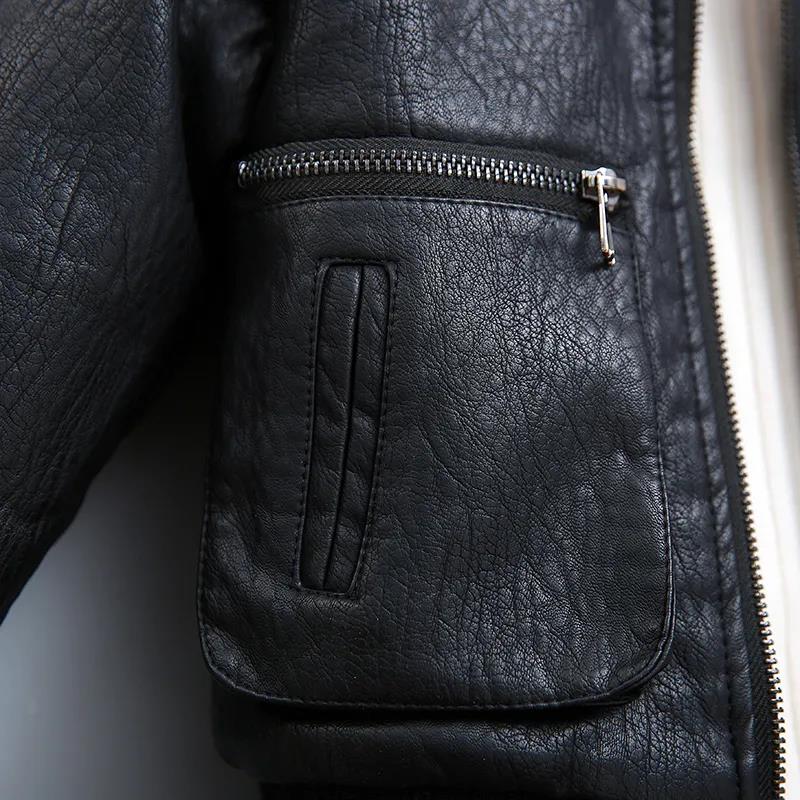 Детская одежда, куртка, осенне-зимняя бархатная толстая кожаная куртка для мальчиков, куртки для маленьких мальчиков, детское хлопковое пальто Tide, плюс