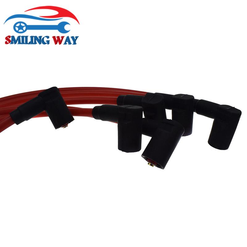Spark Plug Ignition Wire Cable Set 6 Pieces For Ford Galaxy & VW Corrado Golf III Passat Sharan Vento 2.8 2.9 VR6 021905409