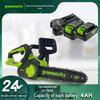 Greebo Greenworks 24V бесщеточная одноручная электрическая цепная пила