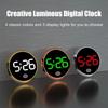 Mini Digital Clock LED Time Display LED Electronic Watch Auto Ornament Luminous Car Clock Travel