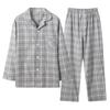 Hilltop Cloud Хлопок Длинная Домашняя одежда Клетчатая С начесом и Идеально подходит для больничной одежды или и Зимняя Мужская 100% Пижама, Рукав, Комплект с застежкой спереди,