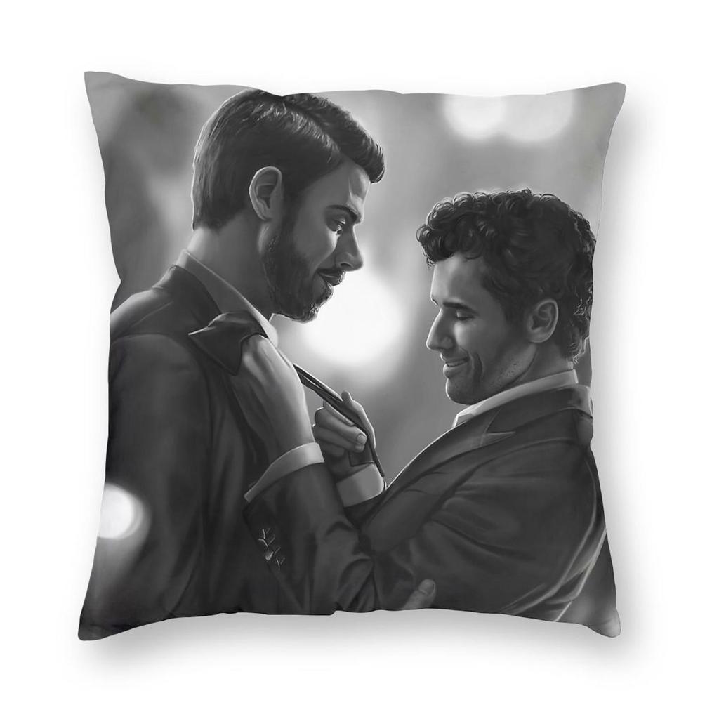 Heated Rivalry Scott Hunter Kip Grady Square Pillowcase Polyester Linen Velvet Creative Zip Throw Pillow Case Bed Cushion Cover