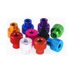 Weiyi 6#-32 1/4-20 3/8-16 UNC Aluminum Alloy Knurled Thumb Nuts Through Hole Colorful Grip Knob Hand Tighten Twisted Nut