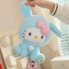 Официальный костюм кролика Hello Kitty от Sanrio, игрушка из плюша, кавайная мягкая набивная кукла с бантом для девочек, фанатов, подарок на день рождения