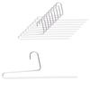 MAWA Single Pants Hangers, Set of 10, White