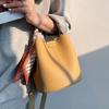 Leather Women's Bags Niche High-end Bucket Bags Women's New Large-capacity Messenger Bags Women's Commuter Shoulder Bags