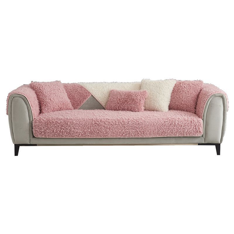 Winter Plush Sofa Cushion Thickened Non-Slip Seat Cushions Four Seasons Universal Leather Sofa Cover Cover Cloth