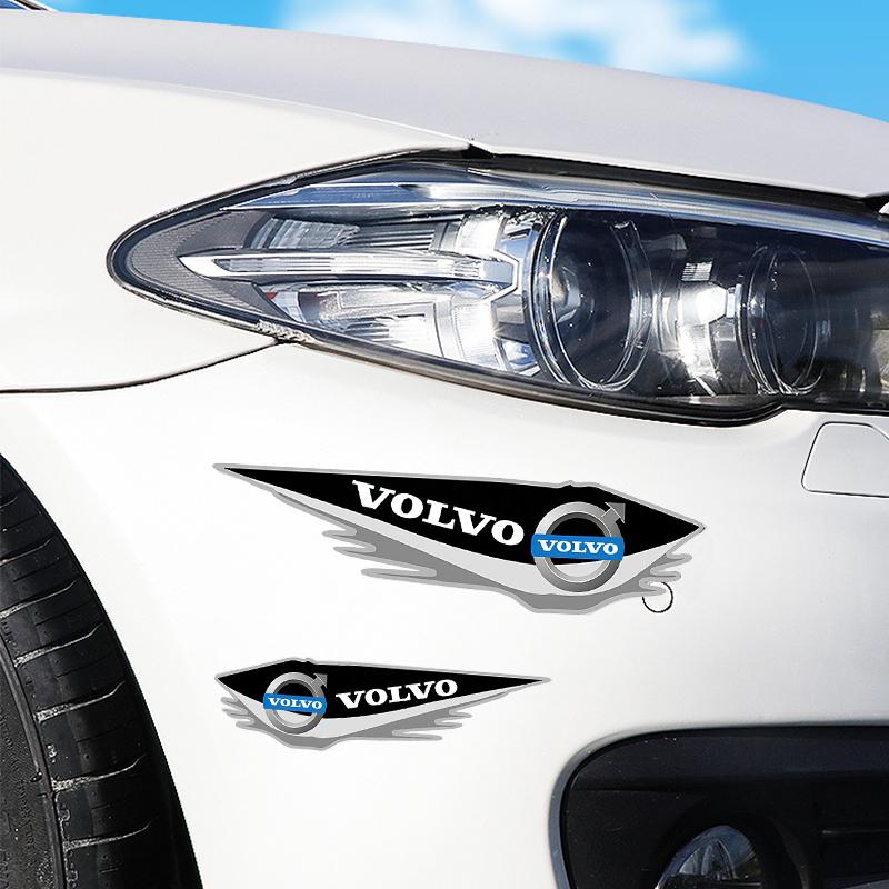 AABAU1 Car Rearview Mirror Door Sideways Side Decoration Stickers For Volvo XC90 V90 V60 XC60 V40 S80 S60 S90 C40 XC40 V70 XC70 C30 C70